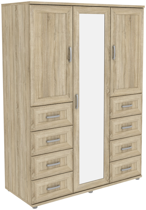 Шкаф для одежды с зеркалом 413.10 (1870x1350x570)