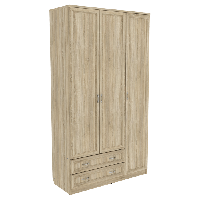 Шкаф для белья со штангой, полками и ящиками арт. 114 (2216x1230x490)
