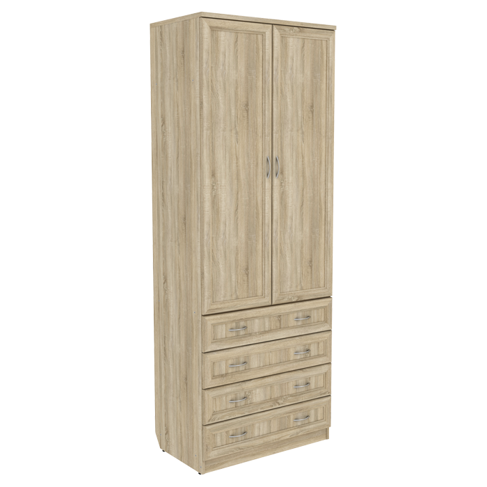 Шкаф для белья со штангой и ящиками арт. 103 (2216x820x490)