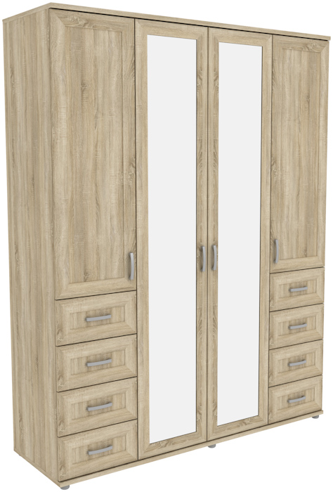 Шкаф для одежды с зеркалами 514.06 (2320x1790x570)