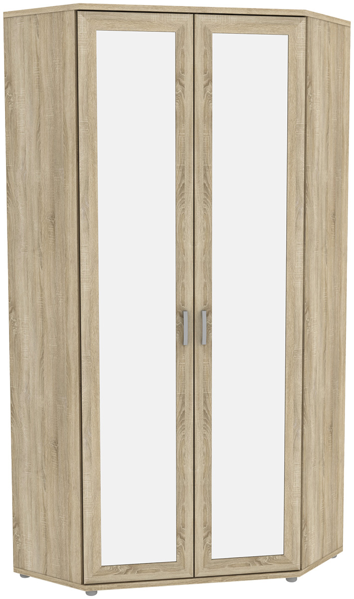 Шкаф угловой с зеркалами 533.02 (2320x1020+1020 (угол)x400)