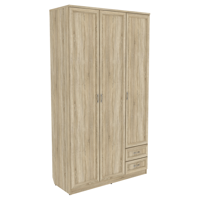 Шкаф для белья со штангой, полками и ящиками арт. 113 (2216x1230x490)